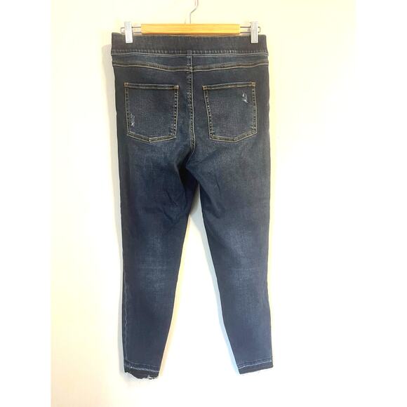 SPANX Women's Distressed Ankle Skinny Jeans Medium Wash Shapewear sz. M - Picture 6 of 13